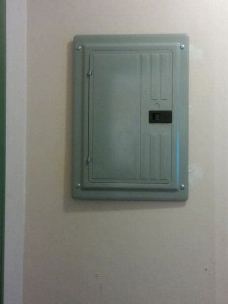 How to conceal protruding breaker box 